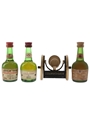 Courvoisier 3 Star & Napoleon Cannon Bottled 1980s 3 x 5cl / 40%