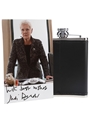 Macallan Hip Flask & Photograph Signed By Judi Dench 