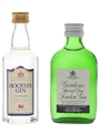 Booth's & Gordon's Gin Bottled 1970s 2 x 5cl / 40%