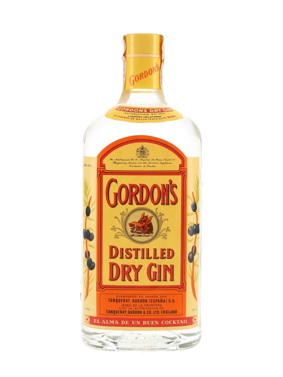 Gordon's Dry Gin 1957年輸入品 レア品？ 裏ラベル逆さ張り