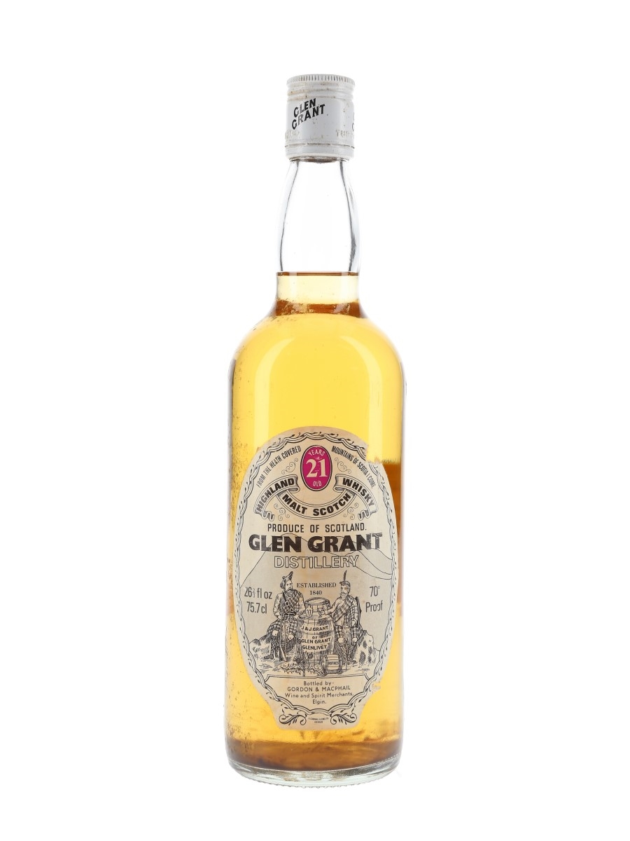 Glen Grant 21 Year Old Bottled 1970s - Gordon & MacPhail 75.7cl / 40%