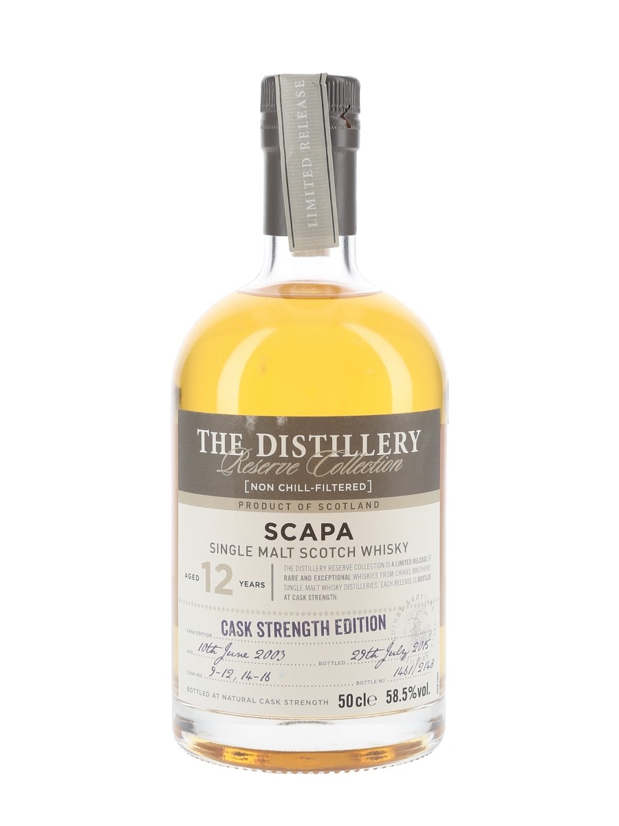 Scapa 2003 12 Year Old The Distillery Reserve Collection Bottled 2015 - Chivas Brothers 50cl / 58.5%