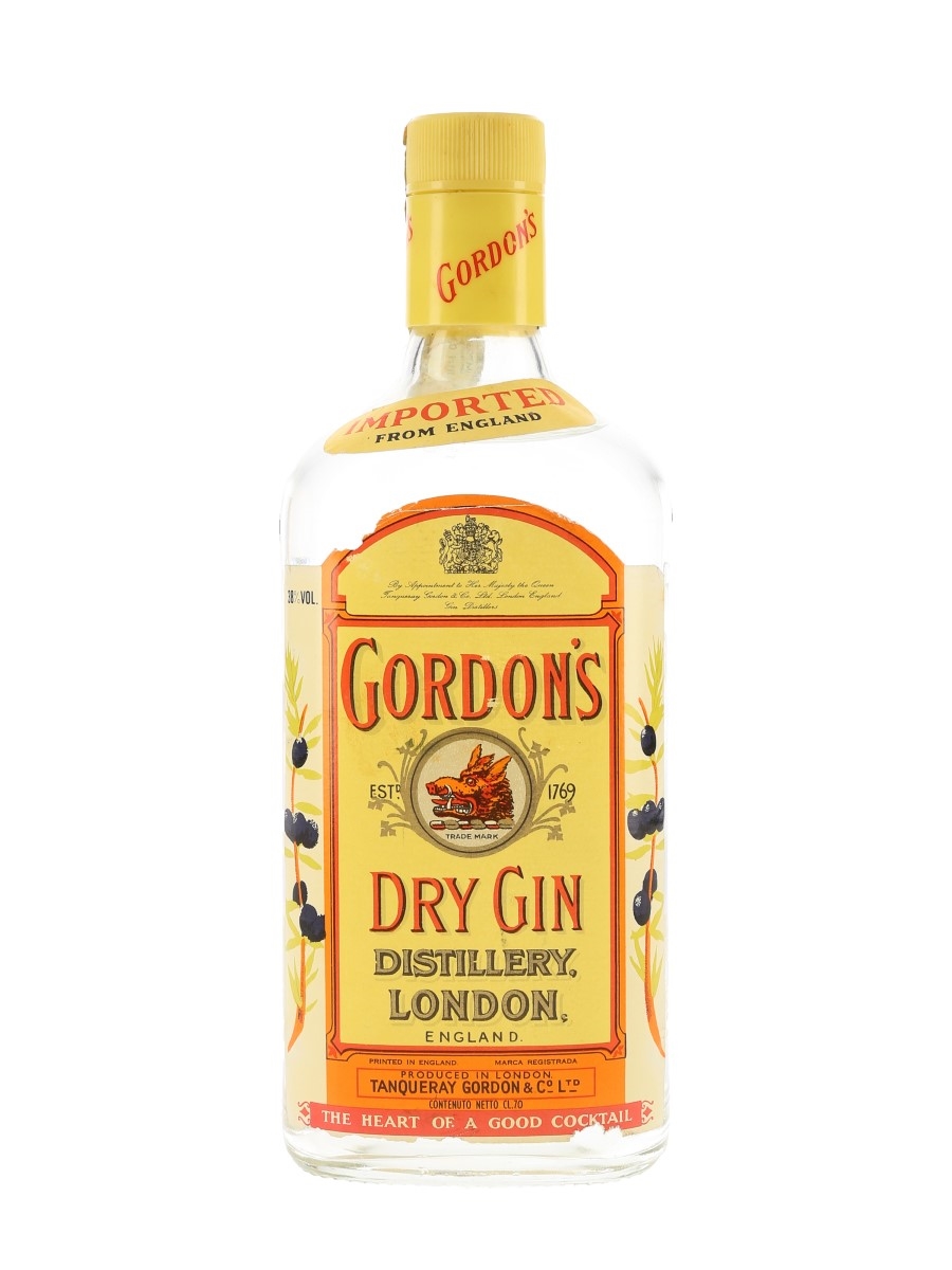 Gordon's Dry Gin Bottled 1990s 70cl / 38%