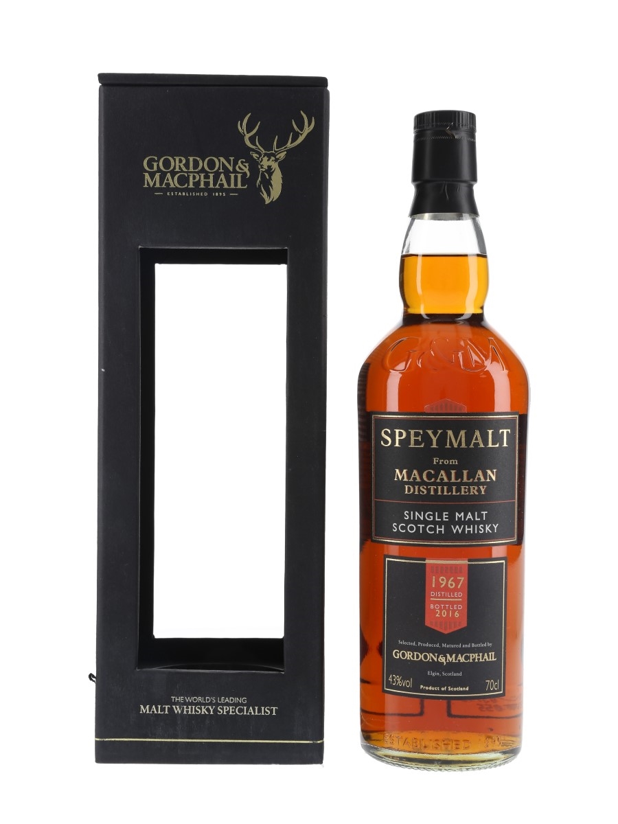 Macallan 1967 49 Year Old Speymalt Bottled 2016 - Gordon & MacPhail 70cl / 43%