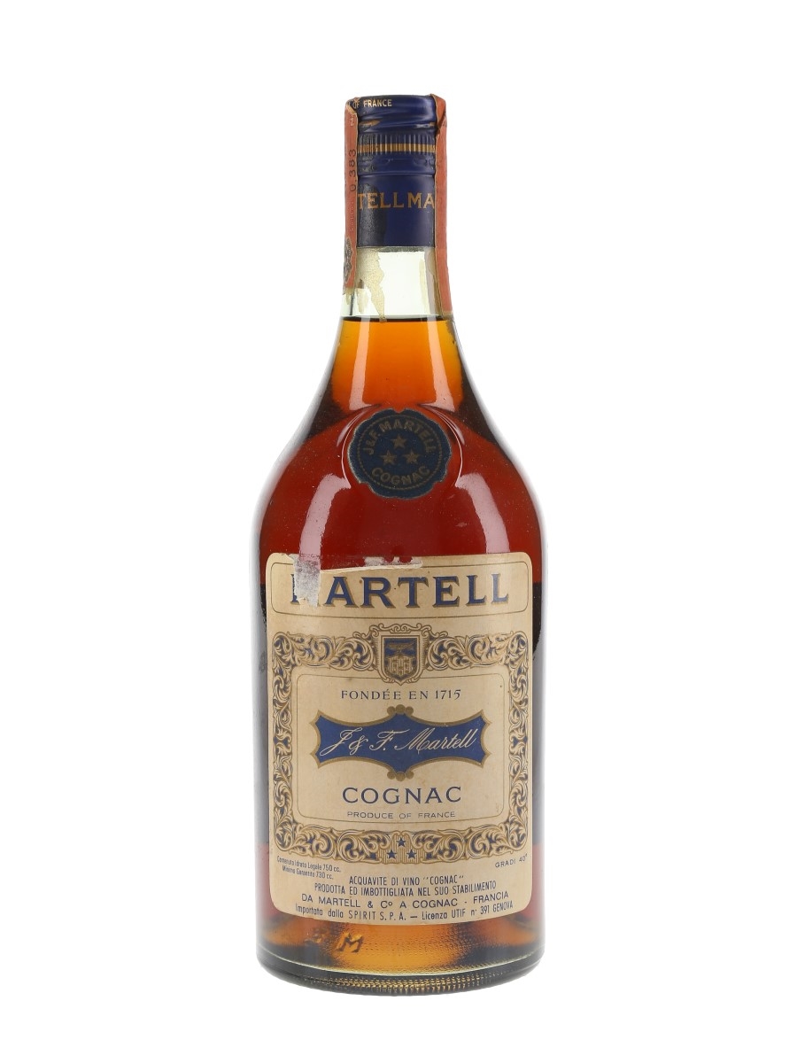 Martell 3 Star Bottled 1970s - Spirit 75cl / 40%