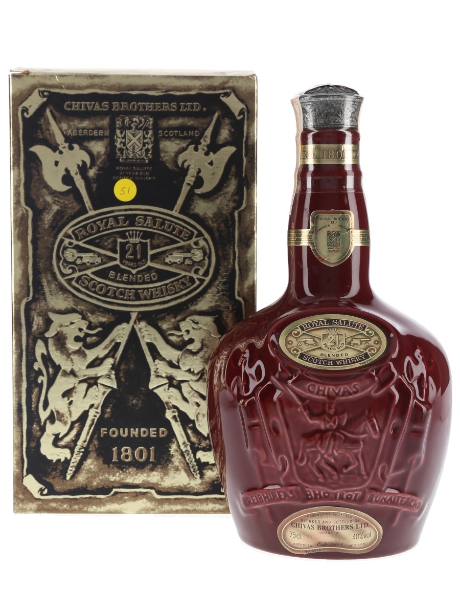 Royal Salute 21 Year Old Bottled 1980s - The Ruby Flagon 75cl / 40%