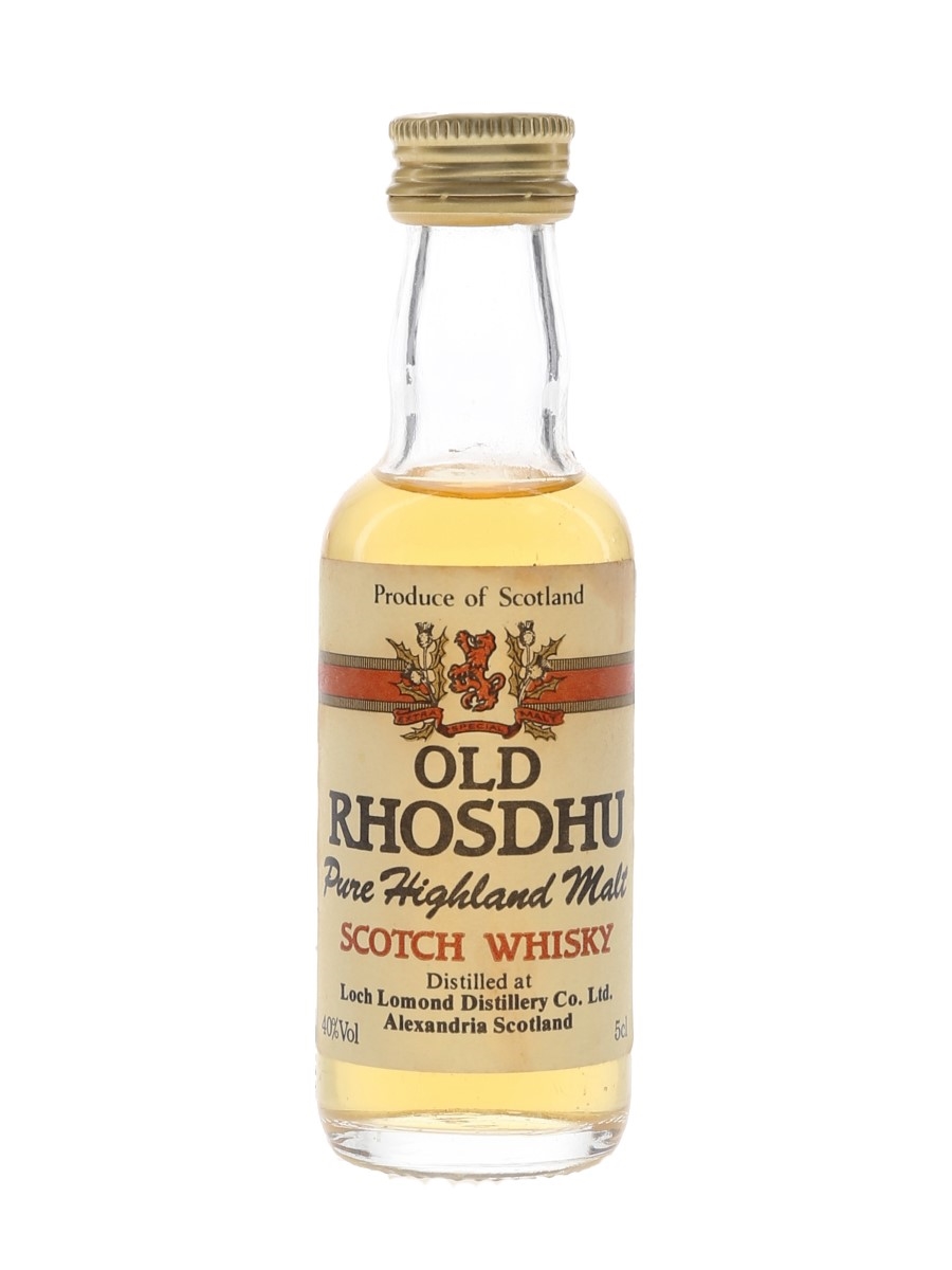 Old Rhosdhu Bottled 1990s - Loch Lomond Distillery 5cl / 40%