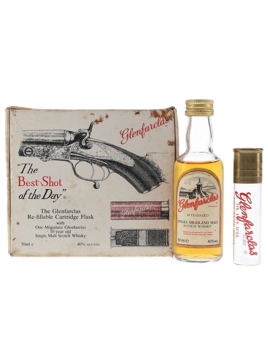 Glenfarclas The Best Shot Of The Day Miniature With Refillable Cartridge Flask 5cl / 40%