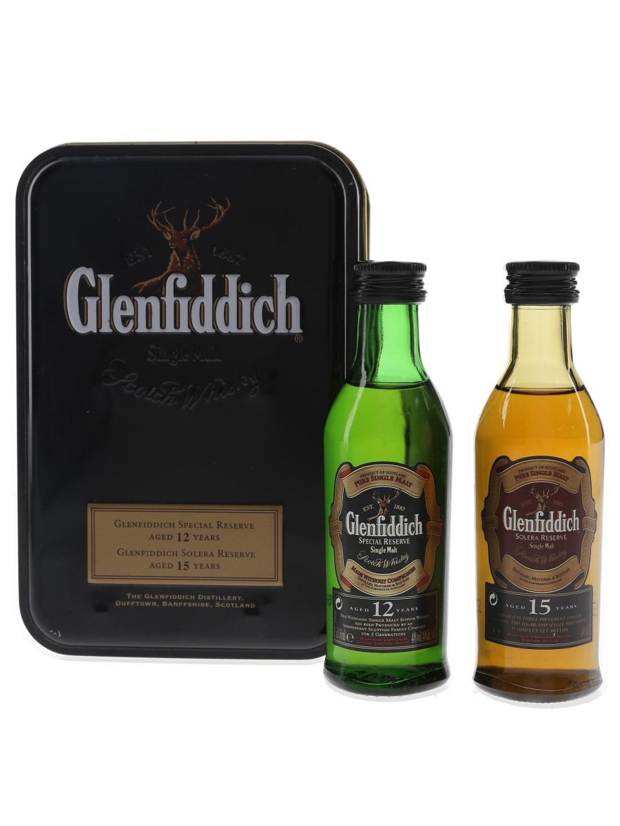 Glenfiddich 12 & 15 Year Old  2 x 5cl / 40%