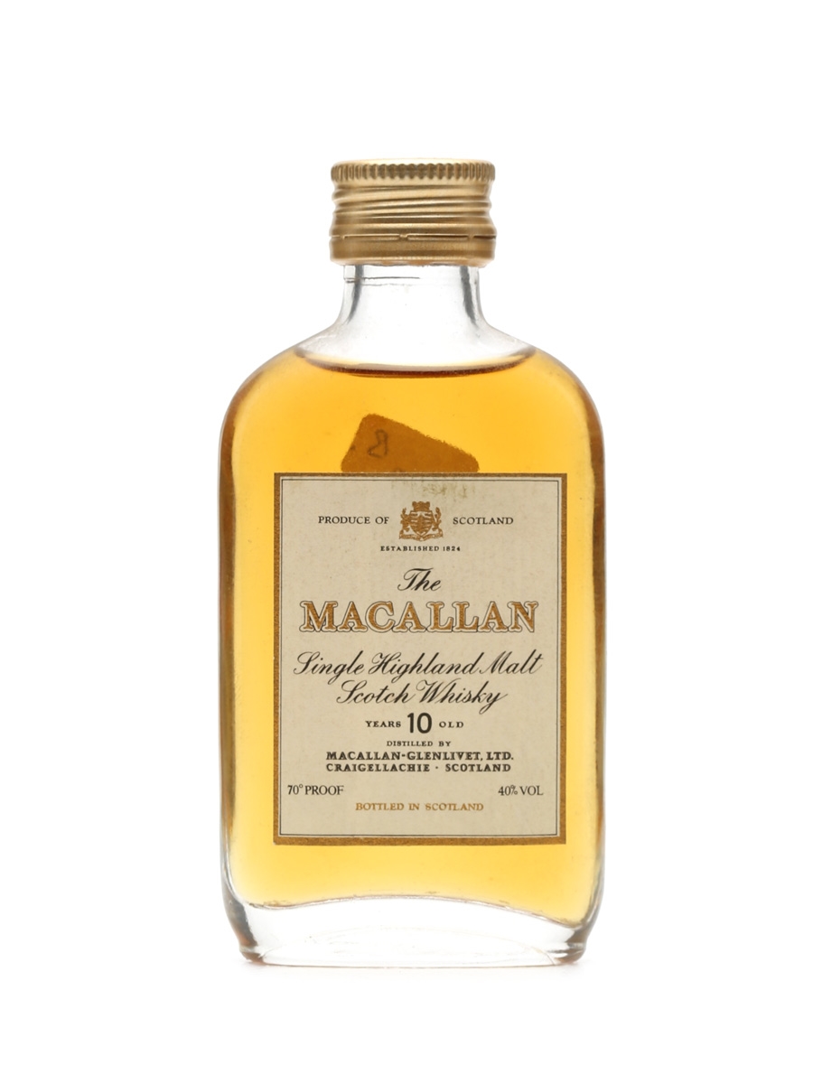 Macallan 10 Years Old Bottled 1970s Miniature