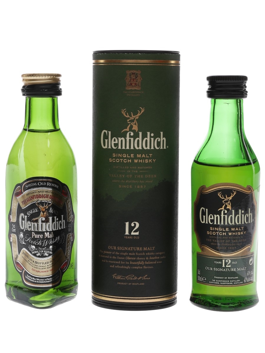 Glenfiddich Pure Malt & 12 Year Old  2 x 5cl / 40%