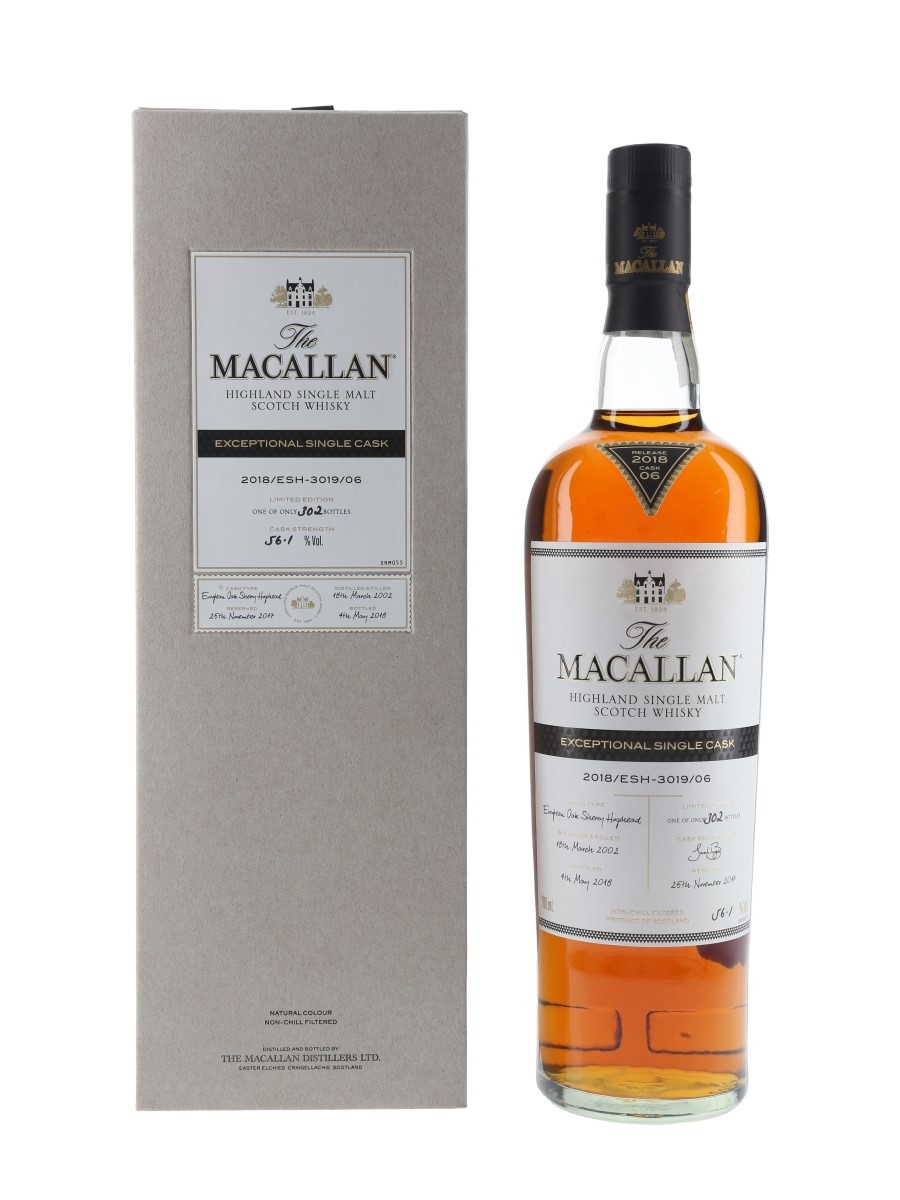 Macallan 2002 Exceptional Single Cask 06 2018 Release 70cl / 56.1%