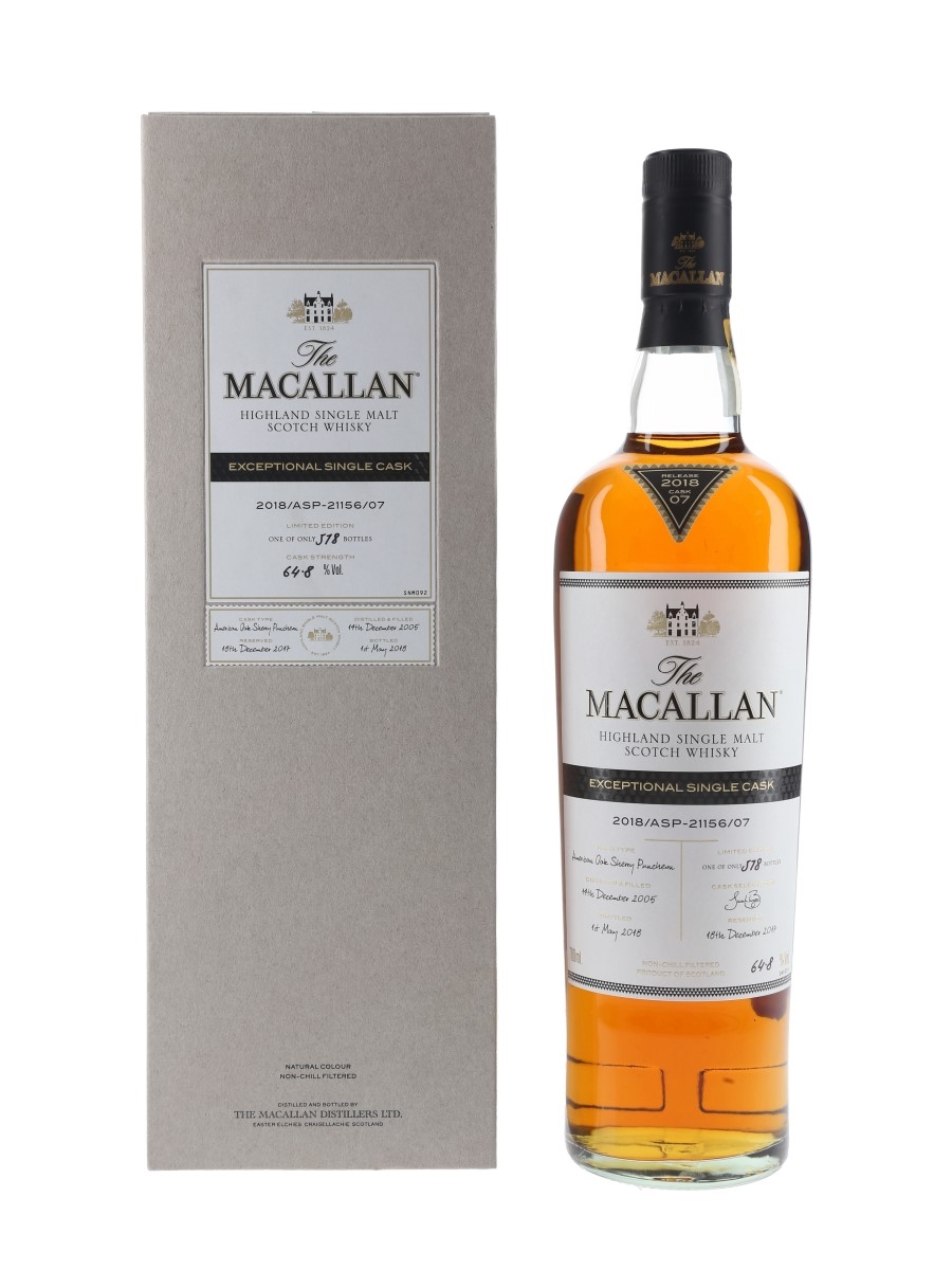 Macallan 2005 Exceptional Single Cask 07 2018 Release 70cl / 64.8%