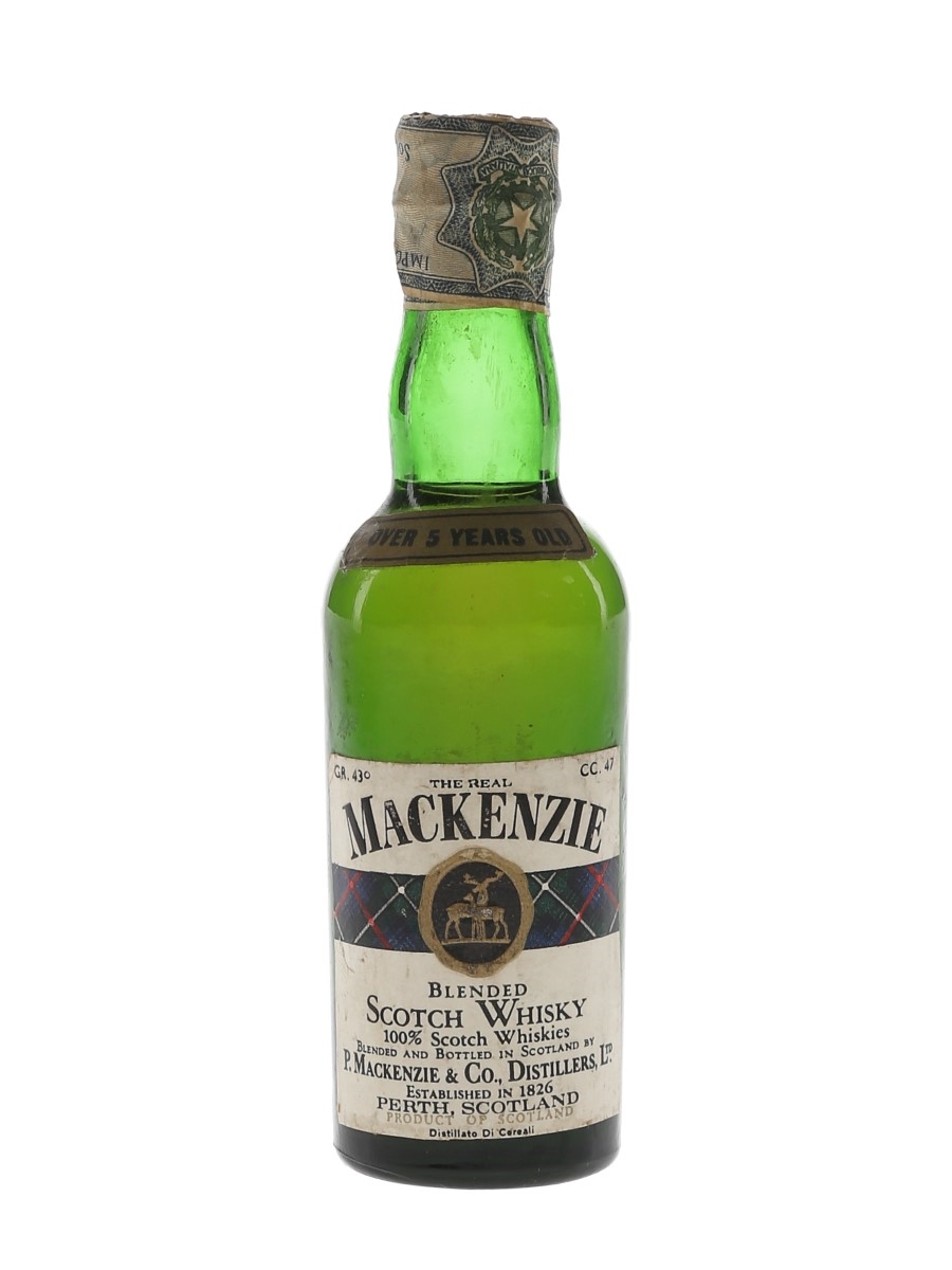 The Real Mackenzie 5 Year Old Bottled 1970s - Tillbery Italiana 4.7cl / 43%