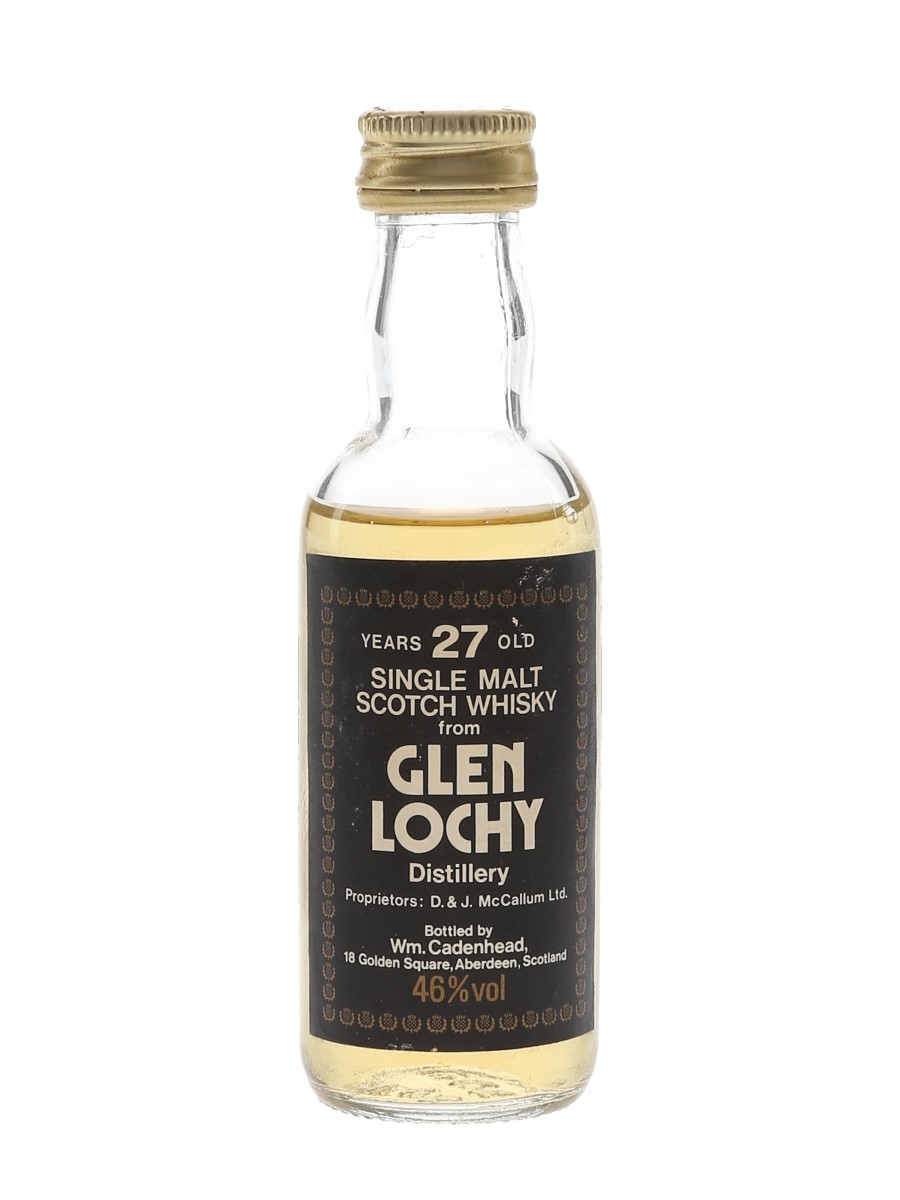 Glenlochy 27 Year Old Bottled 1980s - Cadenhead's 5cl / 46%