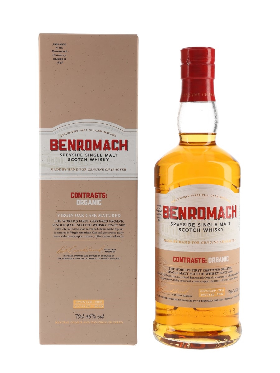 Benromach 2012 Contrasts Organic Bottled 2020 70cl / 46%