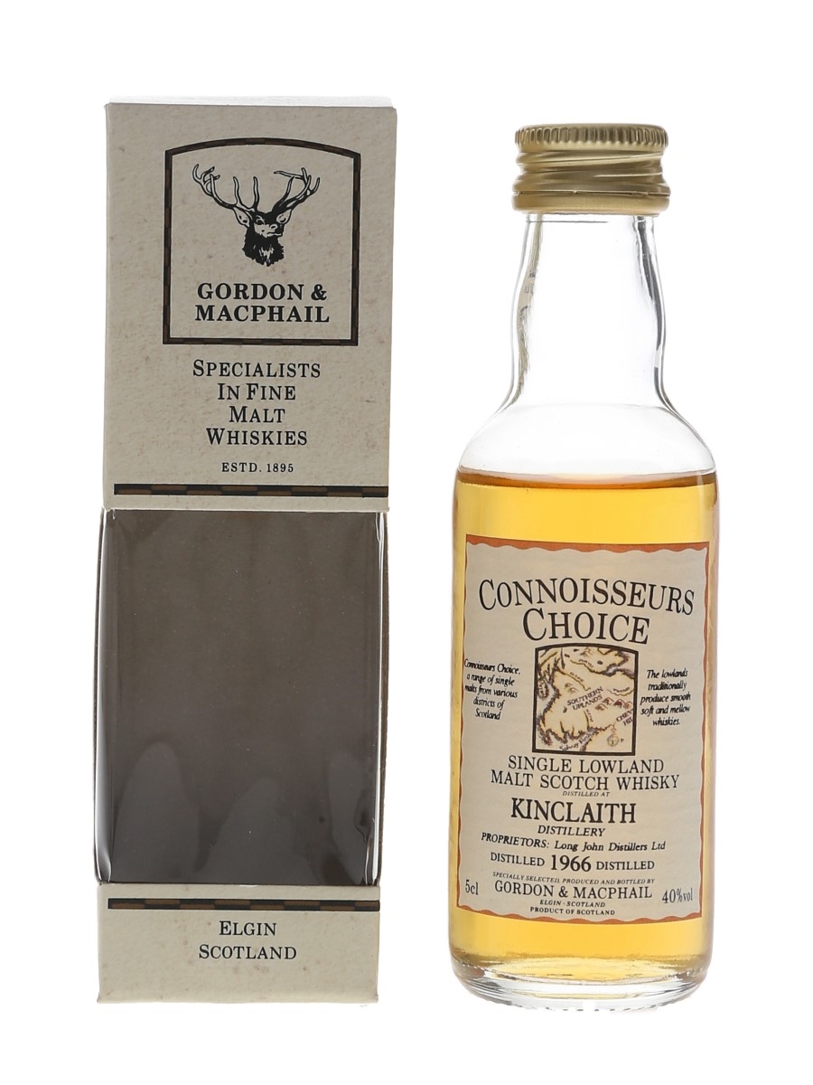 Kinclaith 1966 Connoisseurs Choice Bottled 1980s - Gordon & MacPhail 5cl / 40%