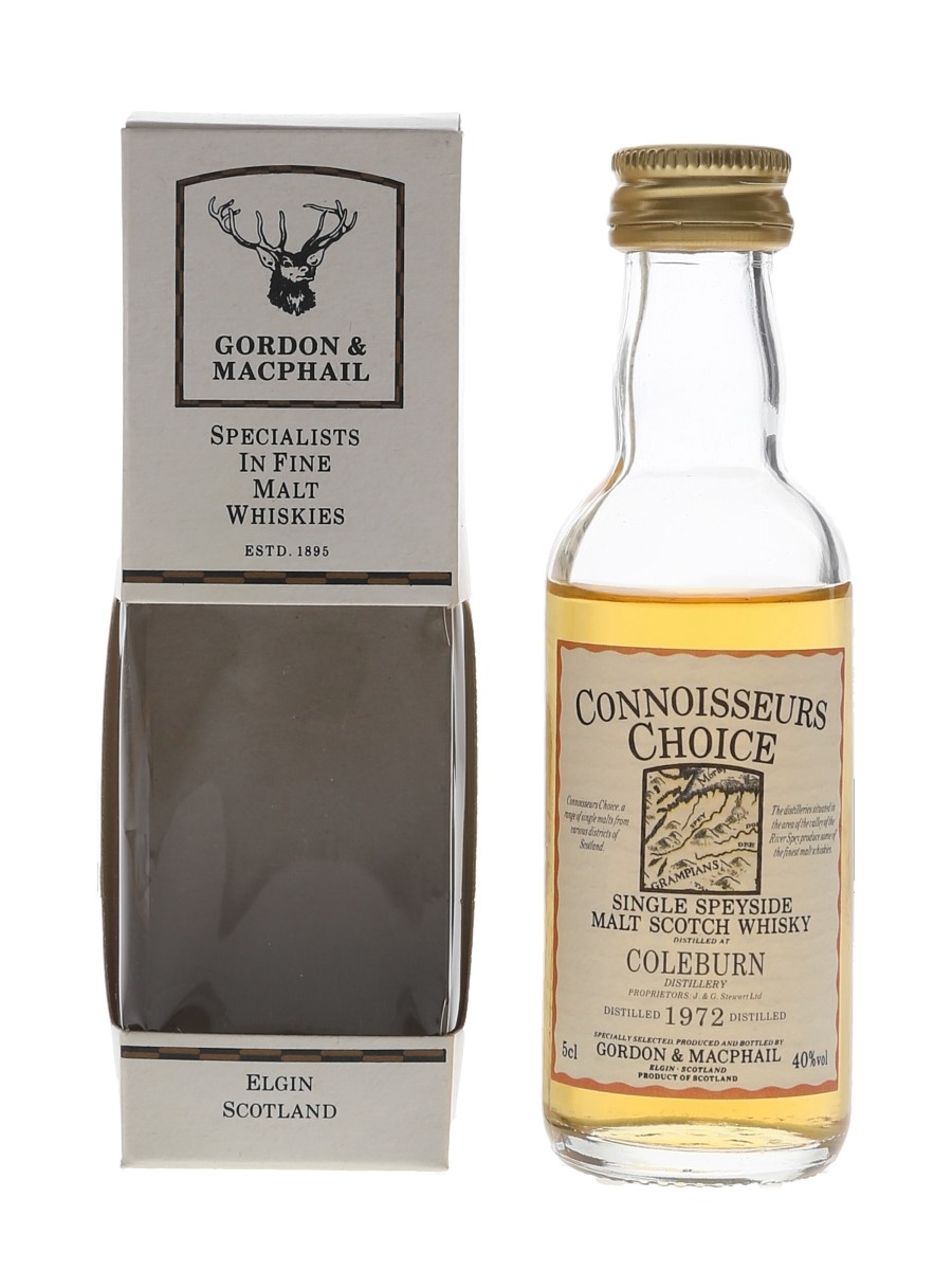 Coleburn 1972 Connoisseurs Choice Bottled 1990s - Gordon & MacPhail 5cl / 40%