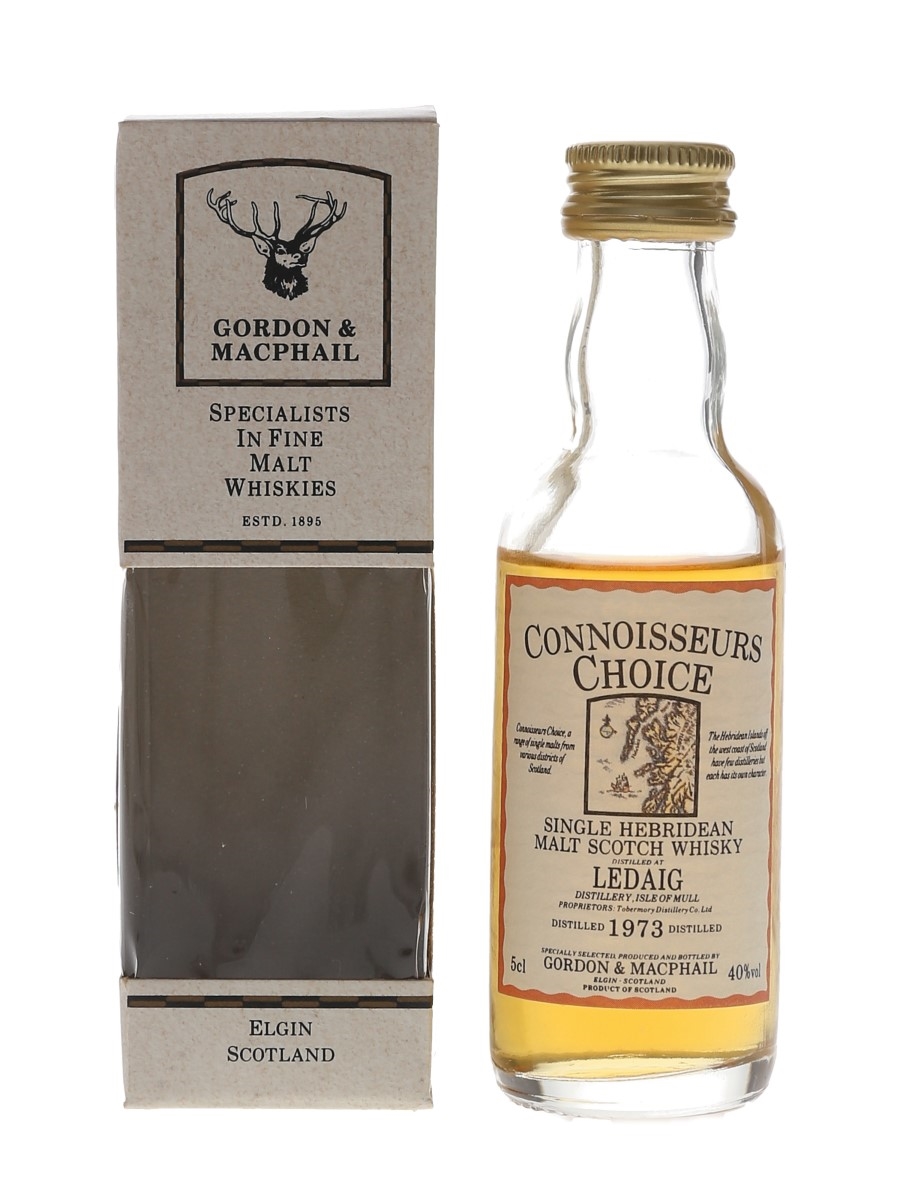 Ledaig 1973 Connoisseurs Choice Bottled 1980s-1990s - Gordon & MacPhail 5cl / 40%