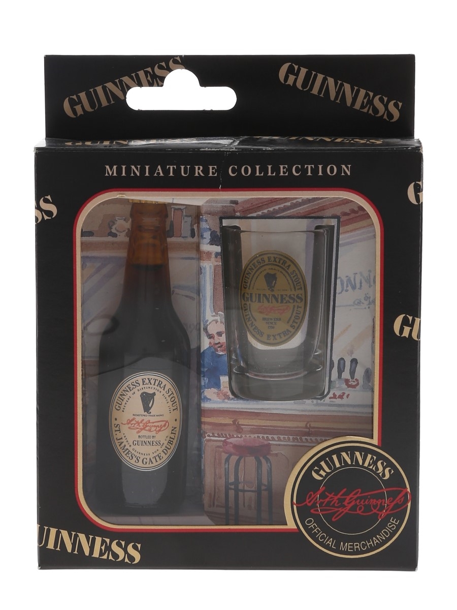 Guinness Miniature Collection Glass Pack Lilliput Bottlers 1cl