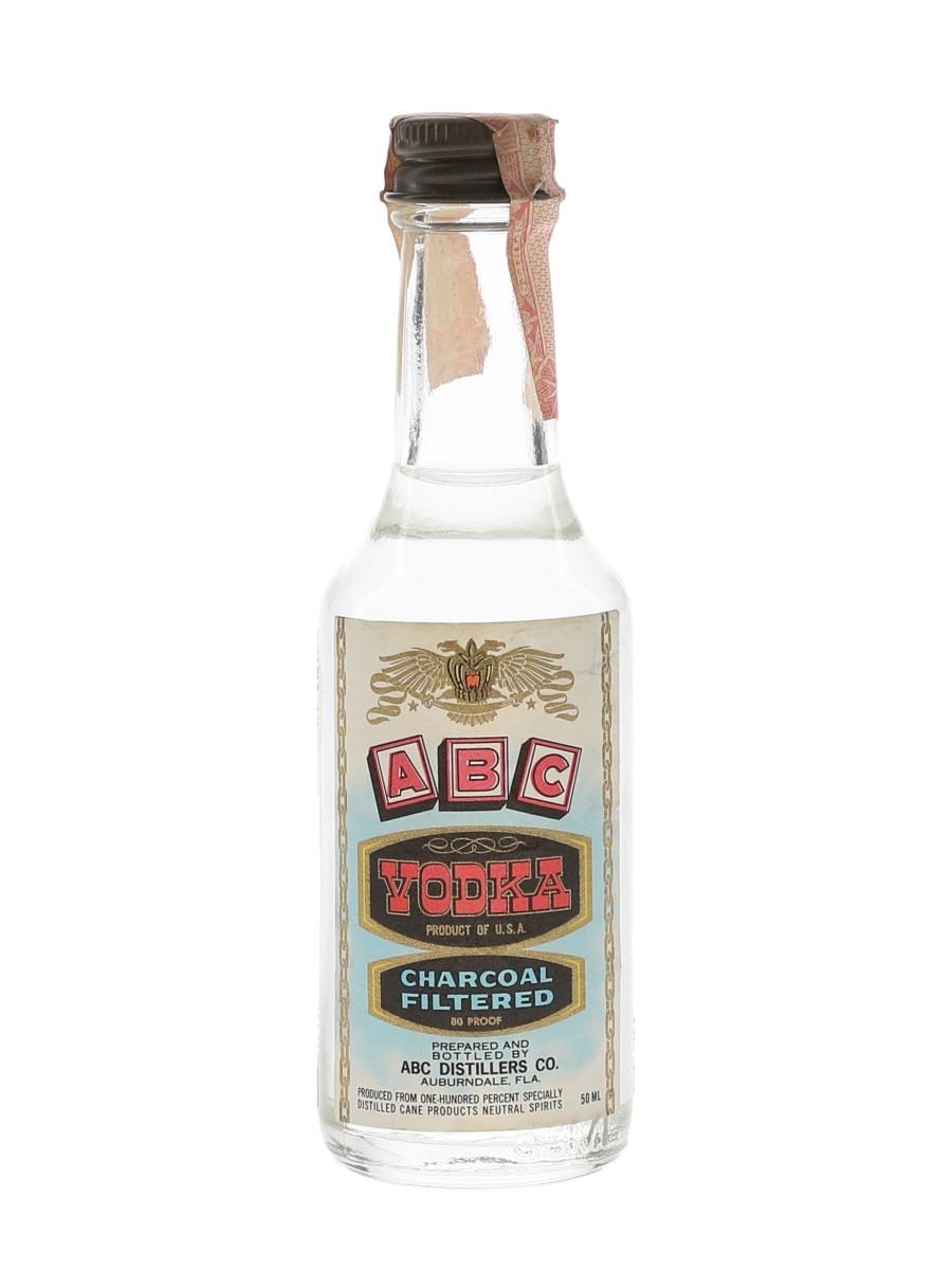 ABC Charcoal Filtered Vodka Bottled 1980s 5cl / 40%