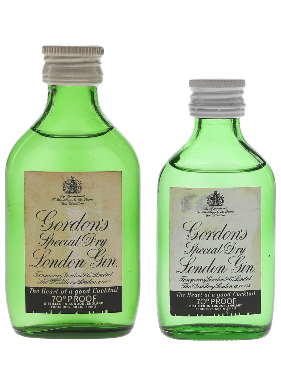 Gordon's Special Dry Gin Bottled 1970s 3cl & 5cl / 40%