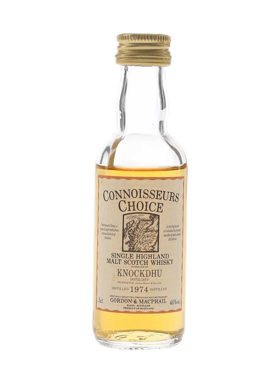 Knockdhu 1974 Connoisseurs Choice Bottled 1980s-1990s - Gordon & MacPhail 5cl / 40%