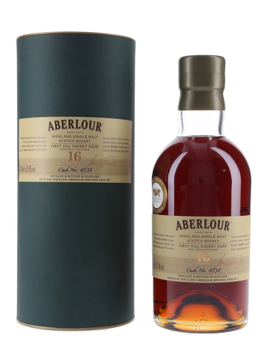 Aberlour 16 Year Old Cask No.4738 Bottled 2016 - The Whisky Exchange Exclusive 70cl / 53.5%