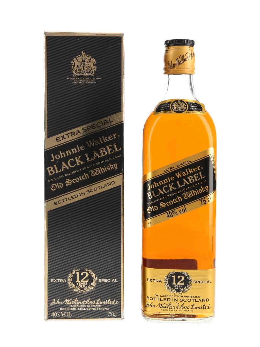 Johnnie Walker Black Label 12 Year Old Bottled 1980s-1990s 75cl / 40%