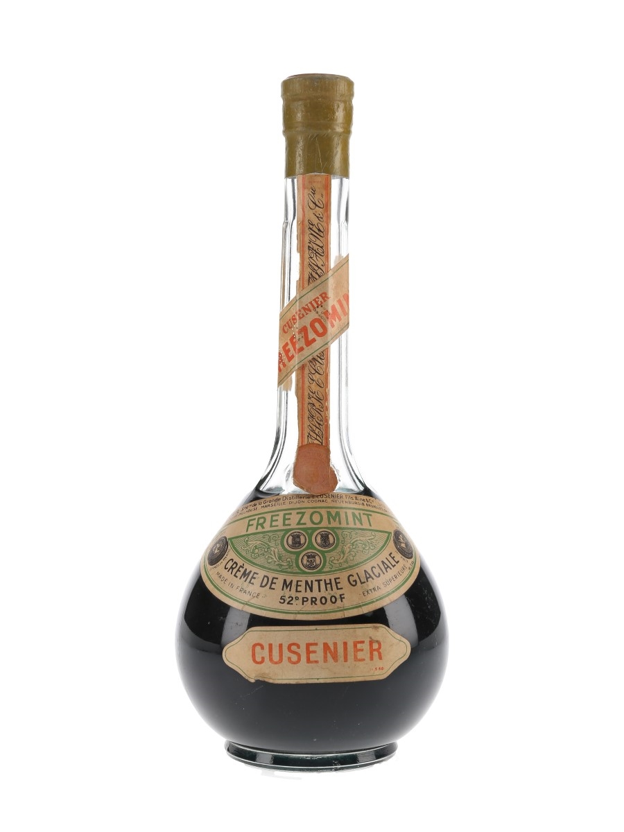 Cusenier Freezomint Creme De Menthe Bottled 1950s 75cl / 29.7%