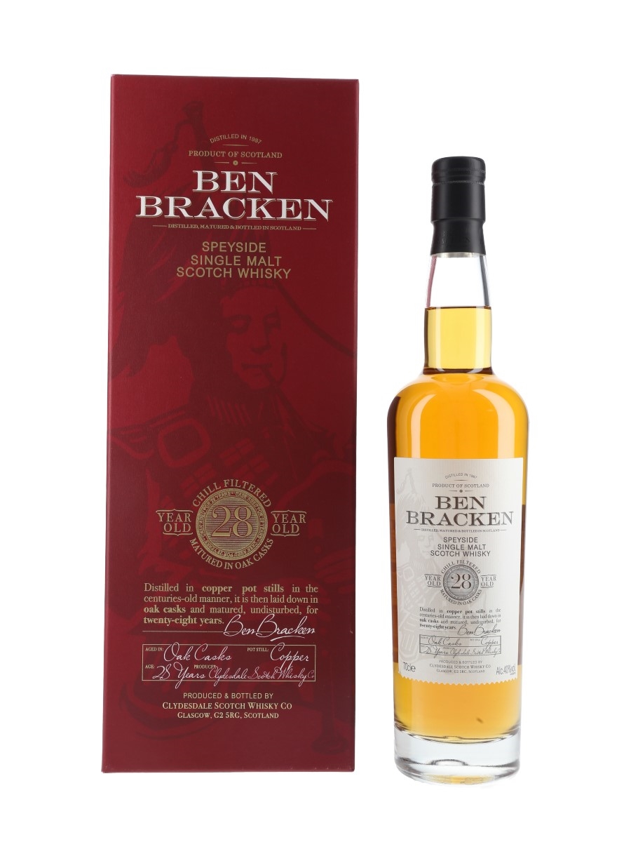 Ben Bracken 28 Year Old Clydesdale Scotch Whisky Co 70cl / 40%