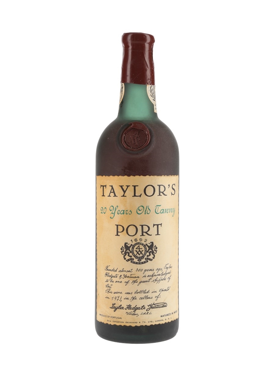Taylor's 20 Year Old Tawny Port Bottled 1973 75cl