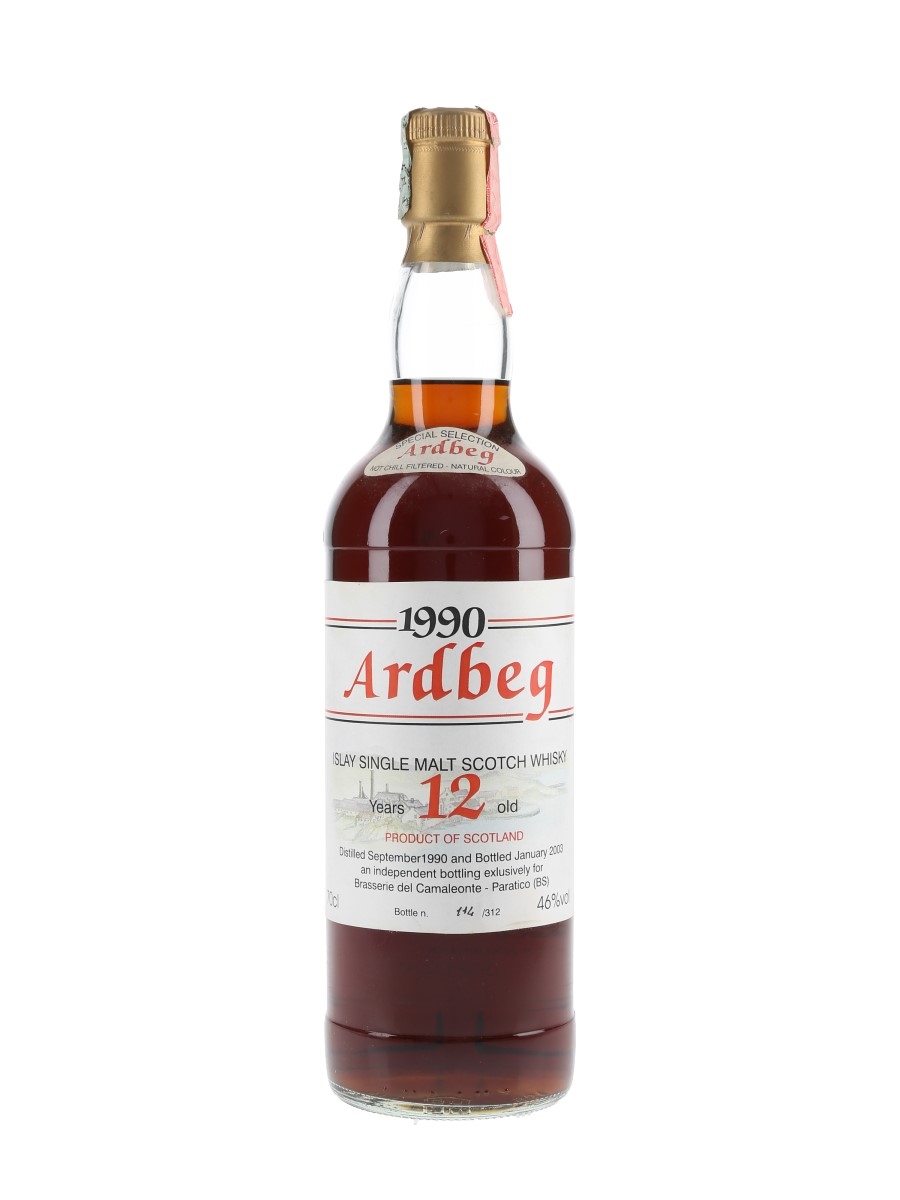 Ardbeg 1990 12 Year Old Bottled 2003 - High Spirits 70cl / 46%