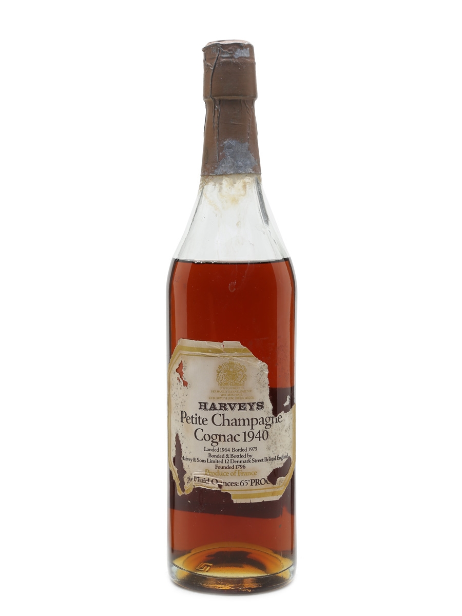 Harvey's 1940 Petite Champagne Cognac Bottled 1975 68cl / 37%