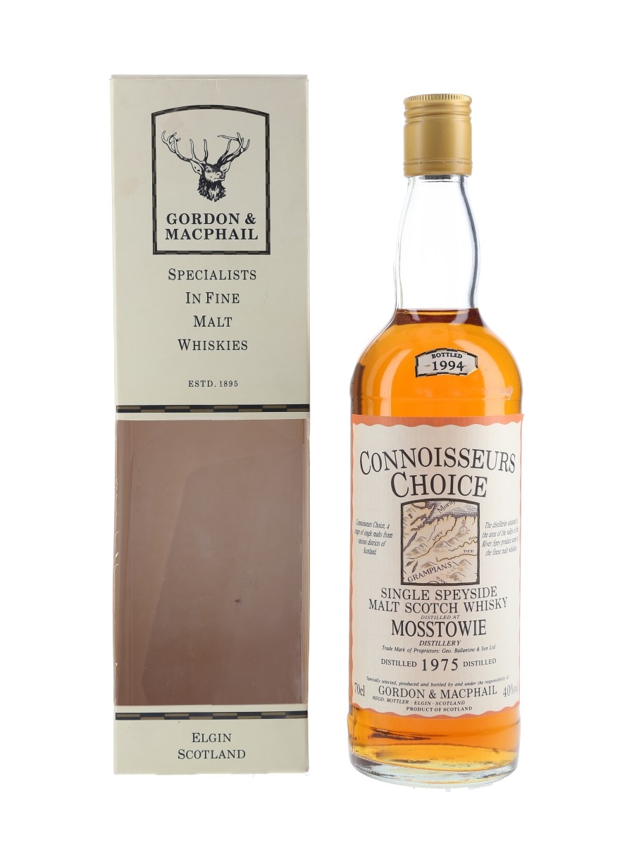 Mosstowie 1975 Connoisseurs Choice Bottled 1994  - Gordon & MacPhail 70cl / 40%