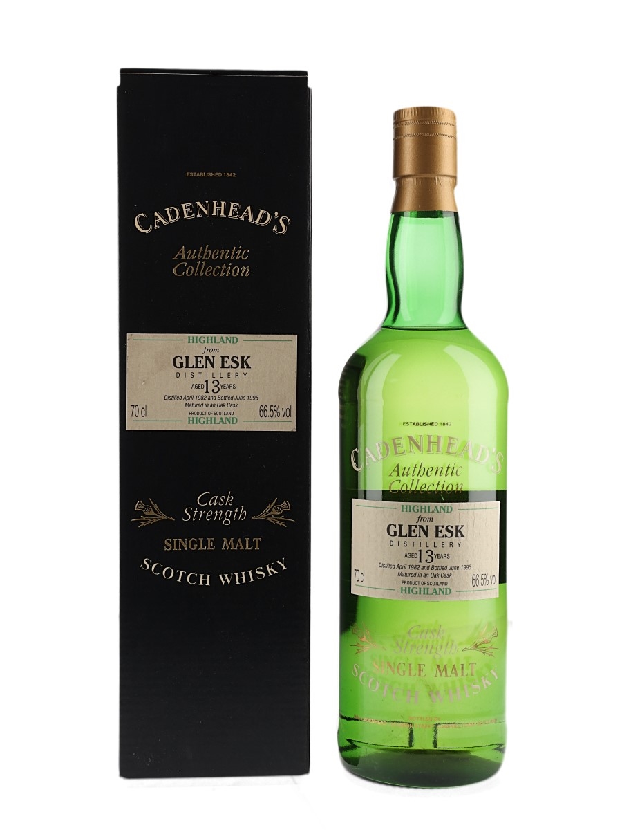 Glen Esk 1982 13 Year Old Bottled 1995 - Cadenhead's 70cl / 66.5%