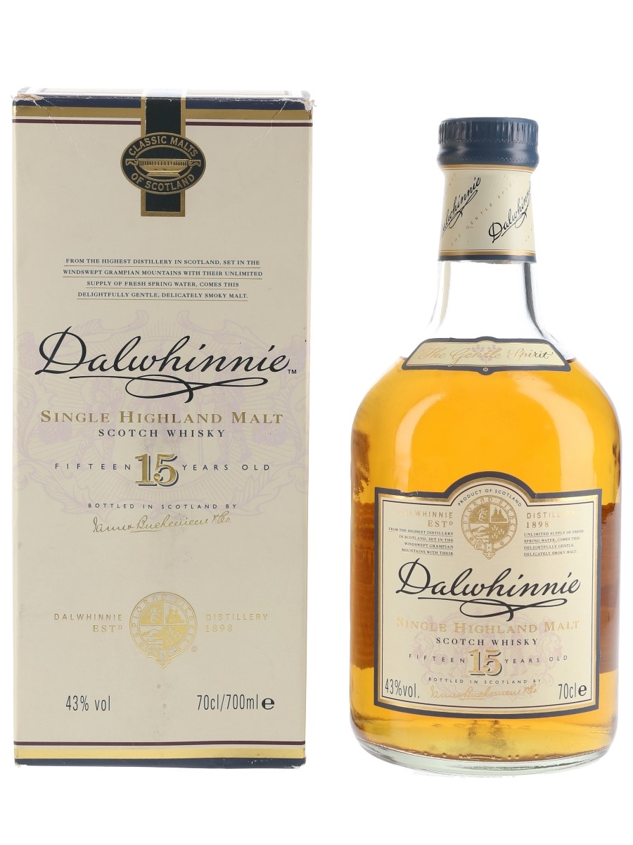 Dalwhinnie 15 Year Old Bottled 1990s-2000s 70cl / 43%