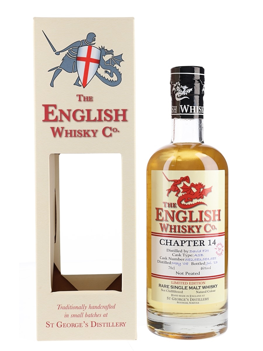 The English Whisky Co. 2008 5 Year Old Chapter 14 Bottled 2013 70cl / 46%
