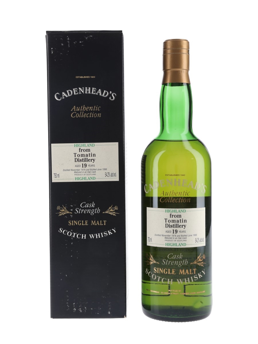 Tomatin 1976 19 Year Old Bottled 1996 - Cadenhead's 75cl / 54.2%