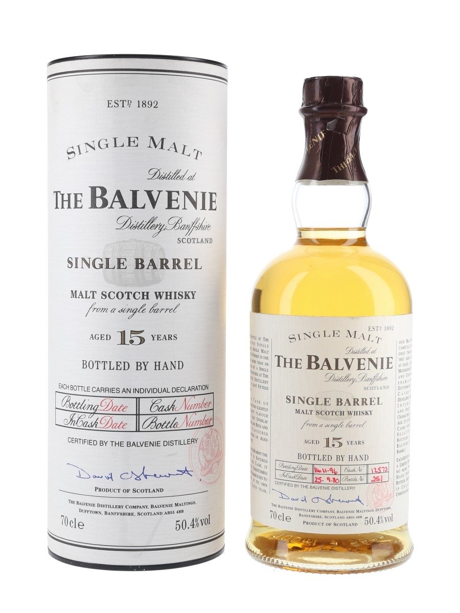 Balvenie 1980 15 Year Old Single Barrel 12573 Bottled 1996 70cl / 50.4%