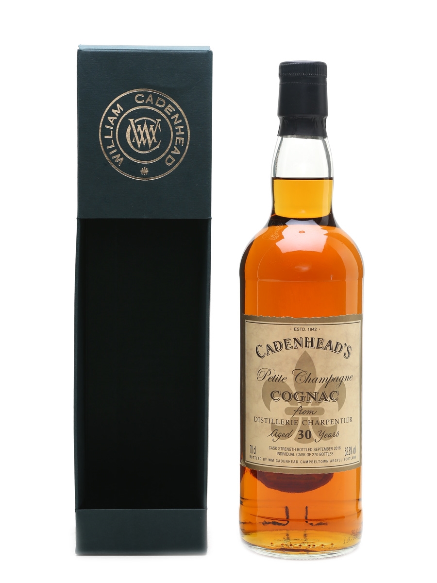 Charpentier 30 Year Old Cognac Bottled 2016 - Cadenhead's Cask Strength 70cl / 52.8%