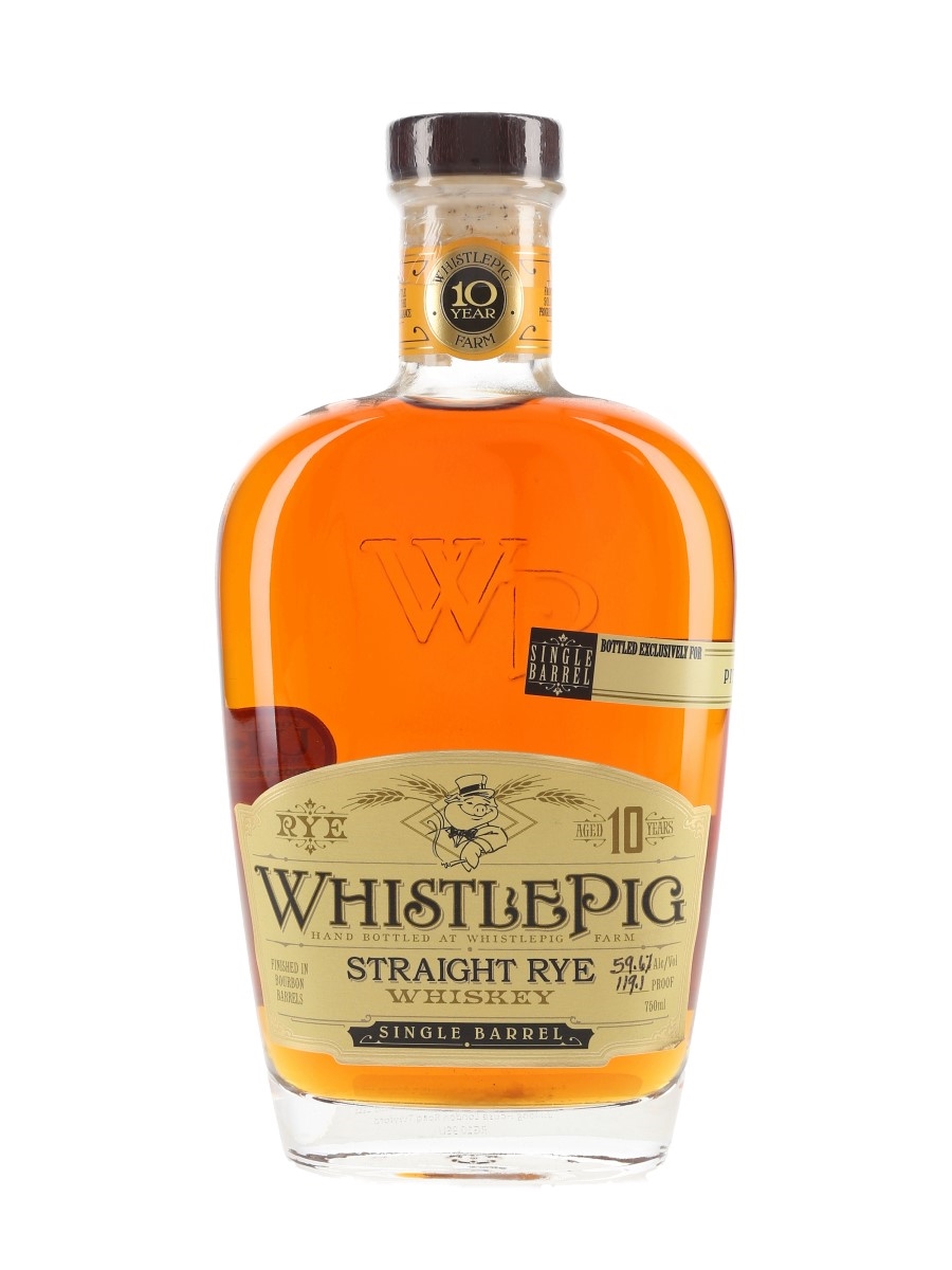 WhistlePig 10 Year Old Rye PittCue Exclusive 75cl / 59.7%
