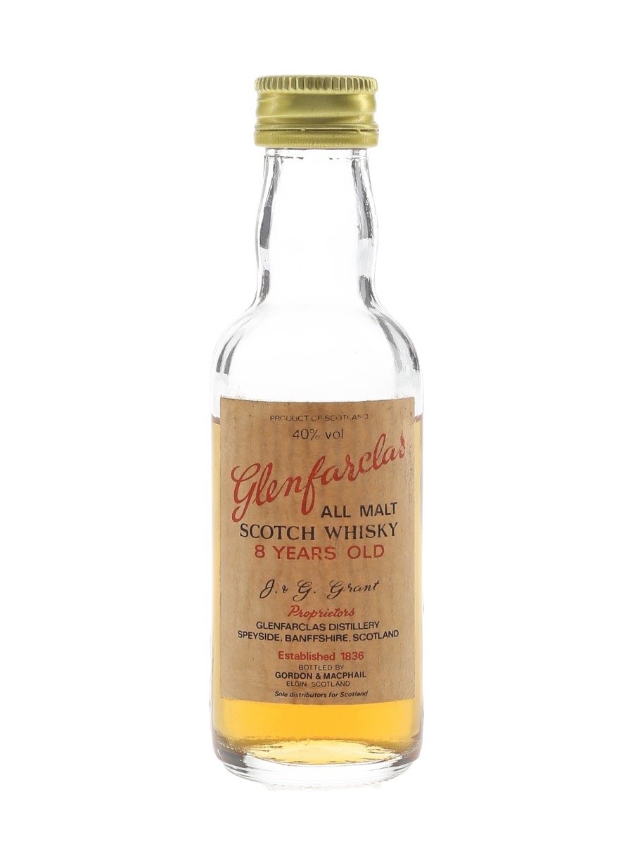 Glenfarclas 8 Year Old Bottled 1980s - Gordon & MacPhail 5cl / 40%