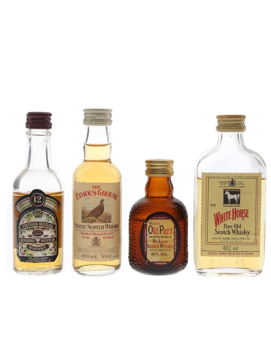 h293☆CHIVAS　REGAL☆FAMOUS　GROUSE☆未開封☆☆☆☆ Chivas Regal, Famous Grouse, Grand Old Parr & White Horse - Lot