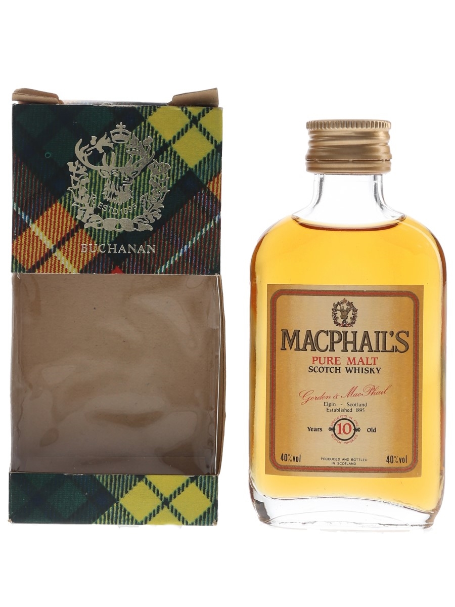 MacPhail's 10 Year Old Bottled 1980s - Gordon & MacPhail 5cl / 40%
