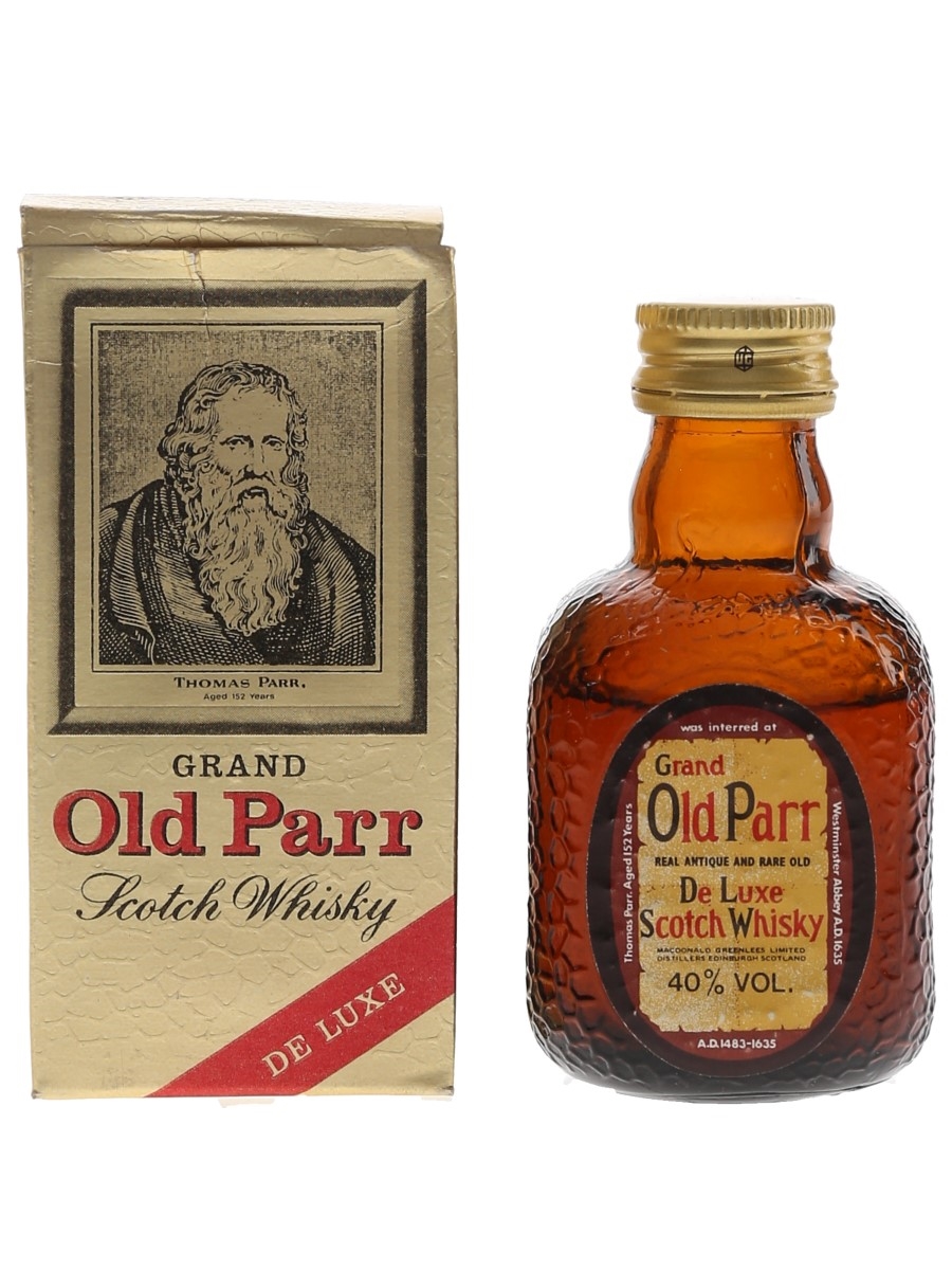 Grand Old Parr De Luxe Bottled 1980s 5cl / 40%
