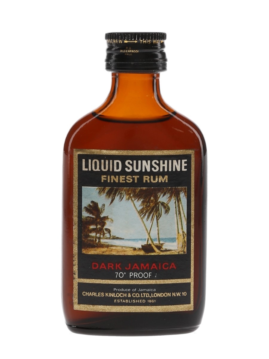 Liquid Sunshine Dark Jamaica Finest Rum Bottled 1970s 5cl / 40%