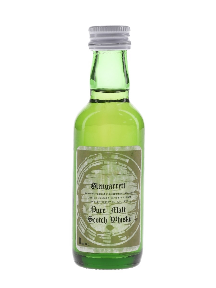 Glengarrett 10 Year Old Bottled 1970s - Paisley Whisky Co. Ltd. 5cl / 43%