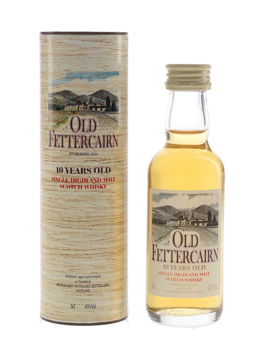 Old Fettercairn 10 Year Old Bottled 1980s 5cl / 43%