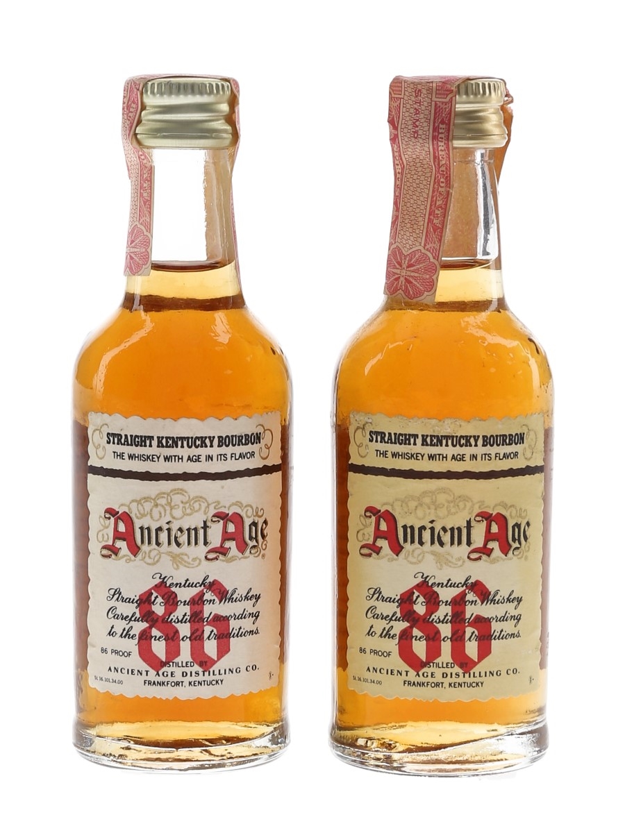 Ancient Age 86 Bottled 1980s 2 x 5cl / 43%